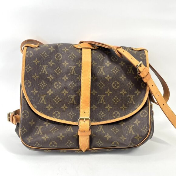 🔥LARGE🔥 Authentic Louis Vuitton Saumur 35 Crossbody Shoulder Bag Boho Soho - Picture 4 of 16